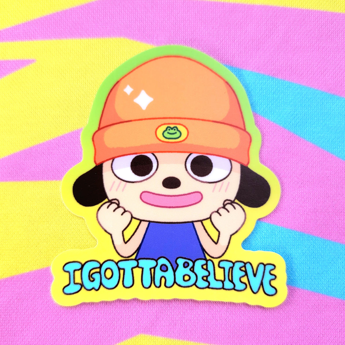 Parappa Gotta Believe Vinyl Sticker Kirakira Karakasa