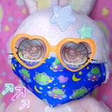 Frogs in Space Cloth Face Mask