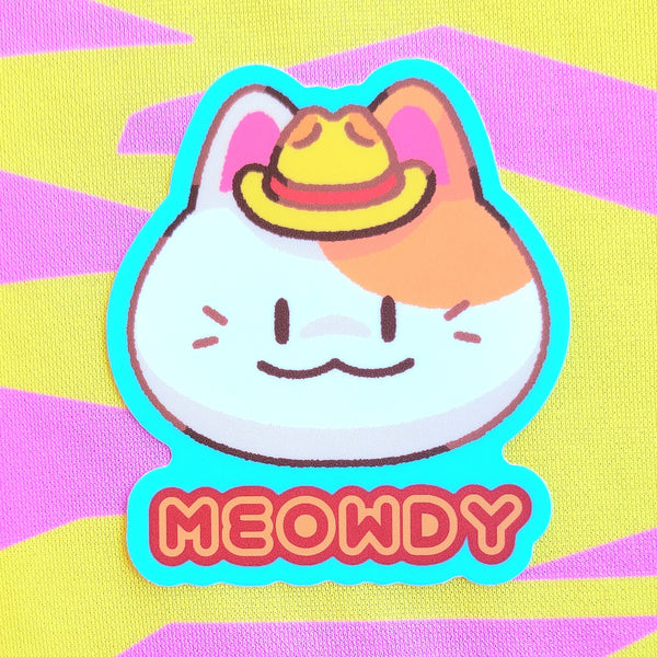 Kitty: Kitty Cowboy Vinyl Sticker