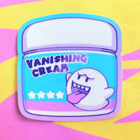 Mario: Boo Cream Vinyl Sticker