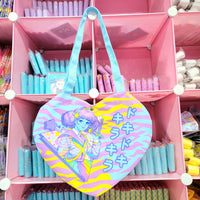 Heart Tote Bag: Kira Kira City Pop