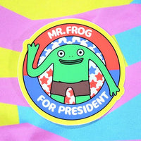 Friends: Frog President Vinyl Sticker