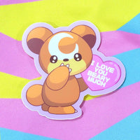 Pokepals: Teddi Bear Vinyl sticker