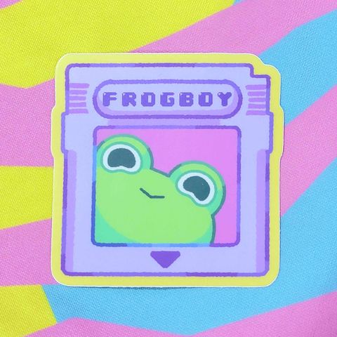 Froggy: Frog Game Vinyl Sticker