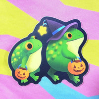 Frogs: Trick or Treat Frogs Vinyl Sticker