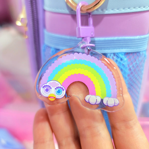 2in. Furb: Rainbow acrylic charm