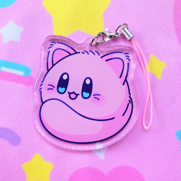 2in. Acrylic charm: Purrby Loaf