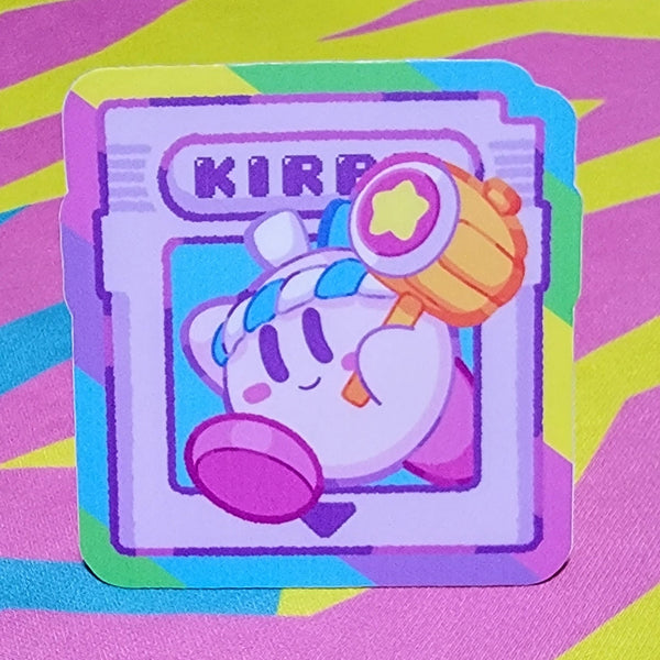 Kirb: Game Cartridge Vinyl Sticker