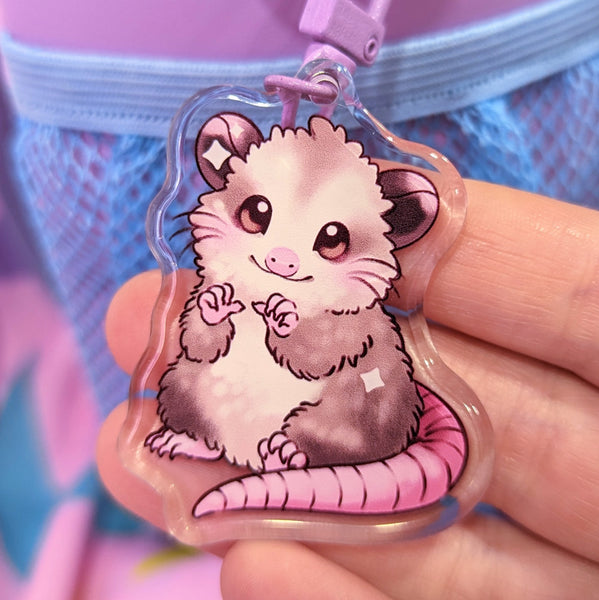 2in. Acrylic charm: Opossum