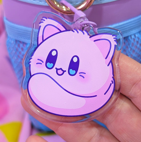 2in. Acrylic charm: Purrby Loaf