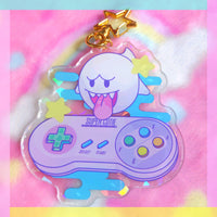 Boo SNES controller holographic charm