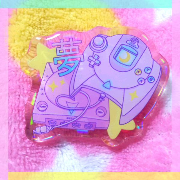Console Acrylic Pin: Dreamcast
