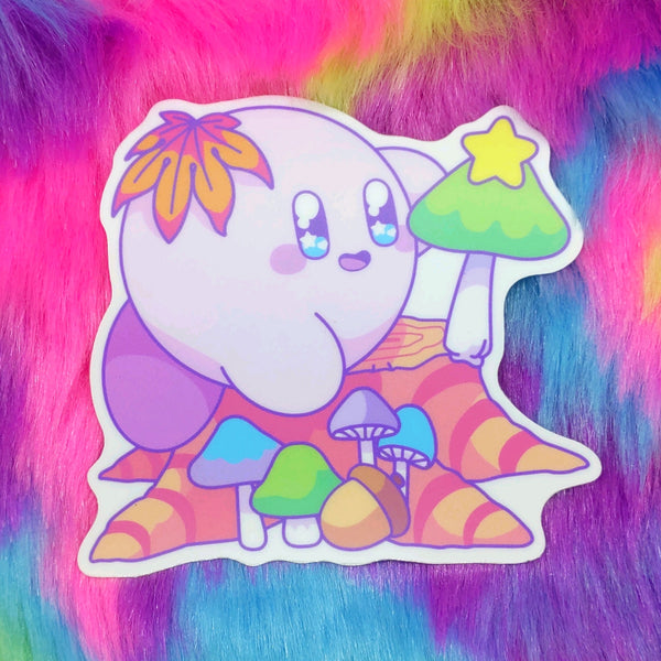Kirb: Mushrooms Sticker