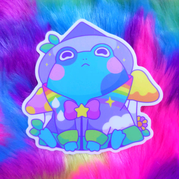 Froggy Wizards: Rain Wizard Sticker