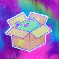 Froggy Wizards: Box Frog Sticker