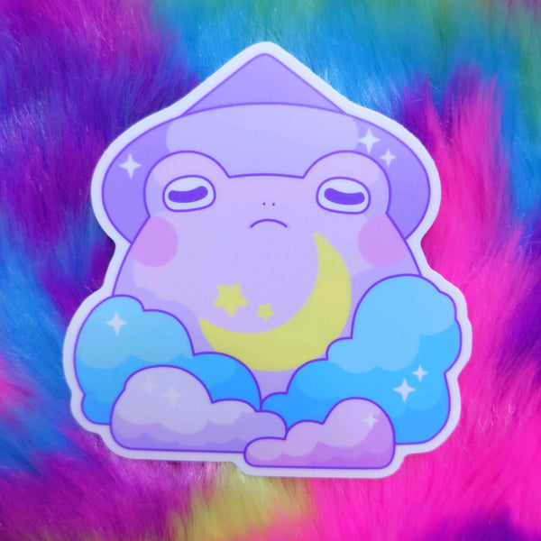 Froggy Wizards: Cloud Wizard Sticker