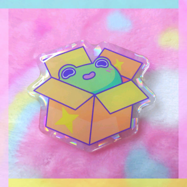 Froggy Wizards: Box Frog Acrylic Pin