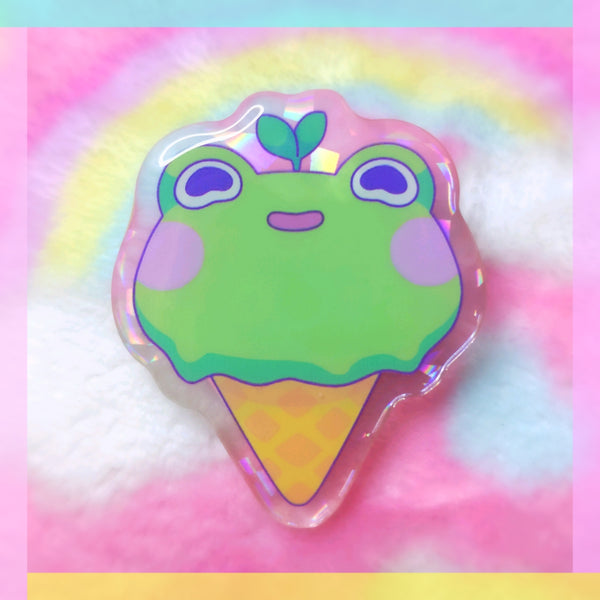 Froggy Objects: Ice Cream Acrylic Pin