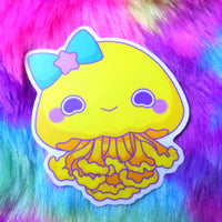 Jellyfish Princess: Lemon Chiffon Vinyl Sticker