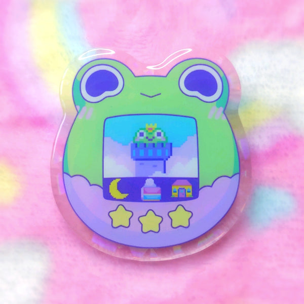 Froggy Objects: Tama Frog Acrylic Pin