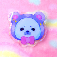 Emoji: Seal Bear Acrylic Pin
