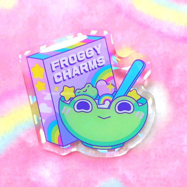 Froggy Kitchen: Froggy Charms Acrylic Pin