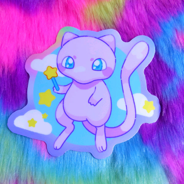 Pokepals: Mew Vinyl Sticker