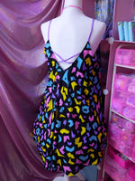 Geo Leopard Mini Dress