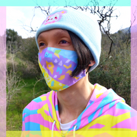 Rainbow Geo Cloth Face Mask